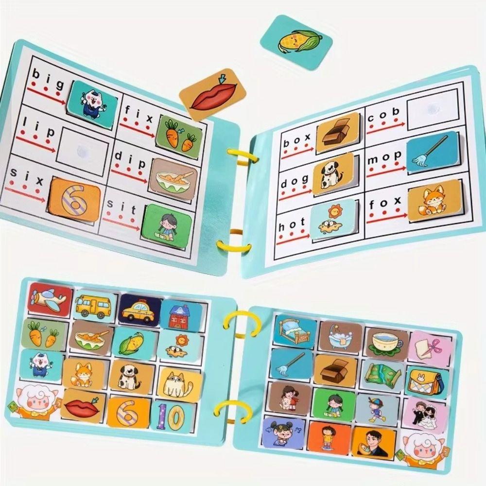 Repeated Pasting DIY Kids Busy Book Toy Interactive Alphabet Puzzle Game Toddlers