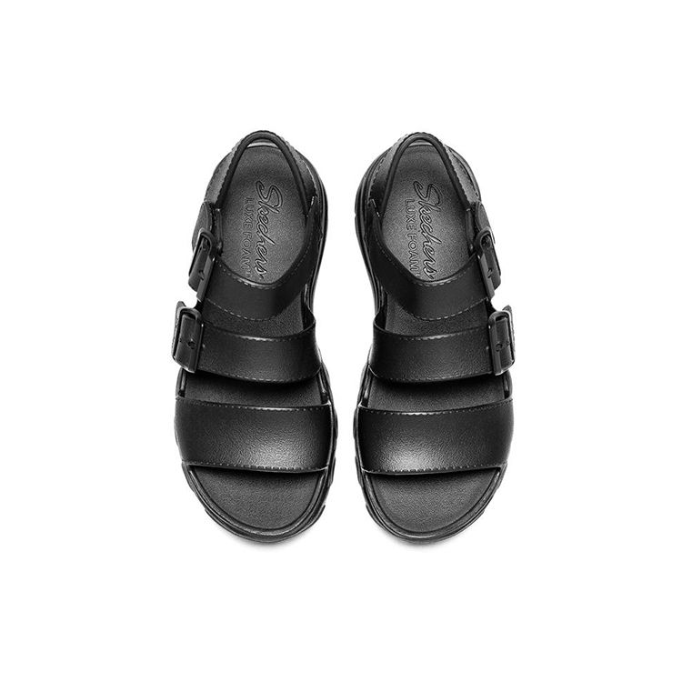 Skechers DLites 2.0 Удобные пляжные сандалии Женские сандалии Черные 111061-BBK