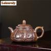 230ml Yixing Purple Clay Teapots Handmade Pot Raw Ore Dragon Kiln Wood Burning Mud Tea Maker Kettle With Strainer Zisha Tea Set