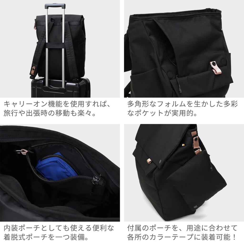 MILESTO Htte Double Flap Backpack, Light Gray, MLS942-LGY