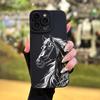Чехол для телефона с узором лошади, подходит для iPhone 17 16 15 14 13 12 11 Pro/Max/Plus, противоударный задний чехол