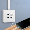 2/4 Ports Office Use 36V to 5V Wall Outlet Charger Station Electrical  Power Adapter Plug Outlet