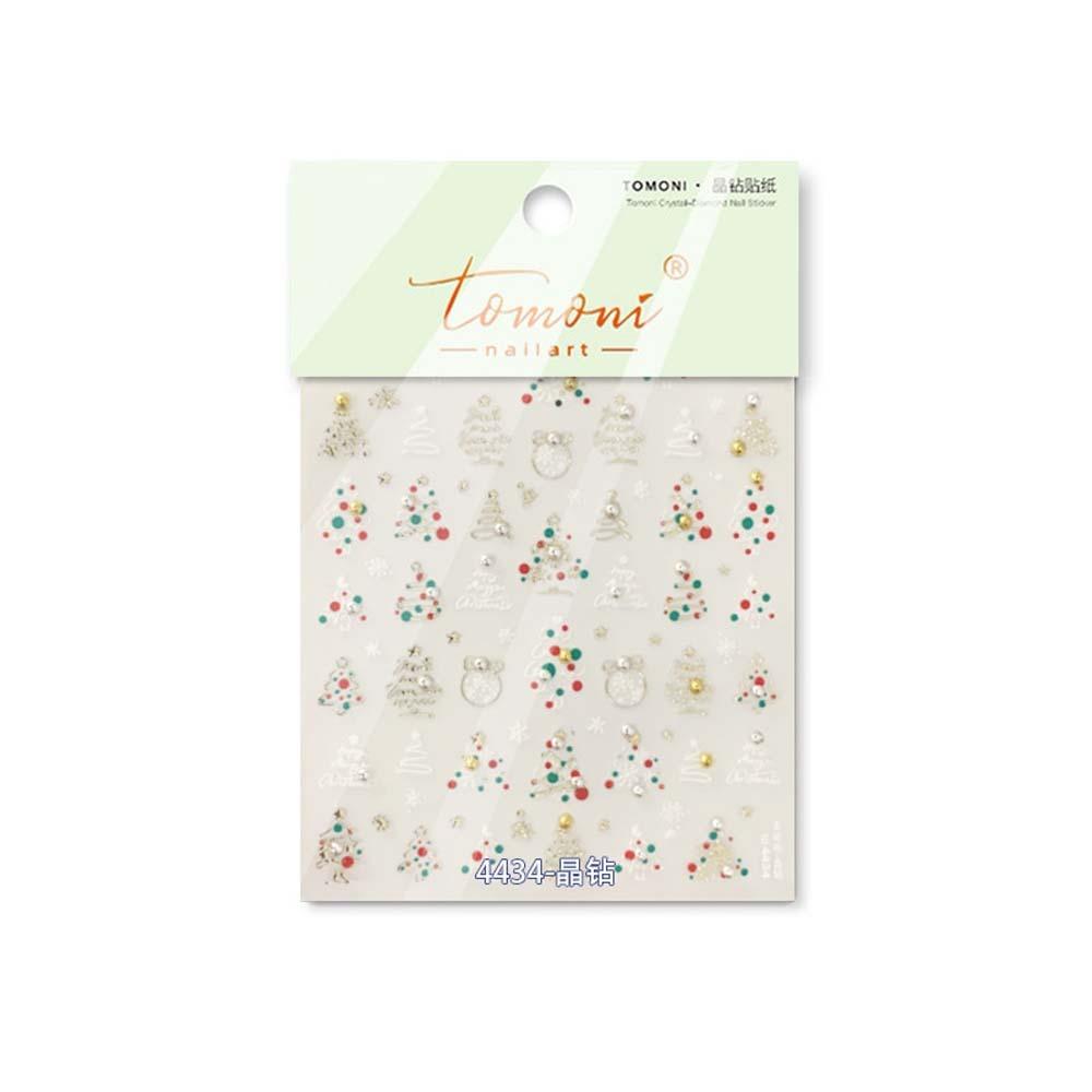 5D Жемчужные Рождественские Наклейки для Ногтей Аксессуары для Ногтей Рождественские Украшения для Ногтей Леди/Девушки