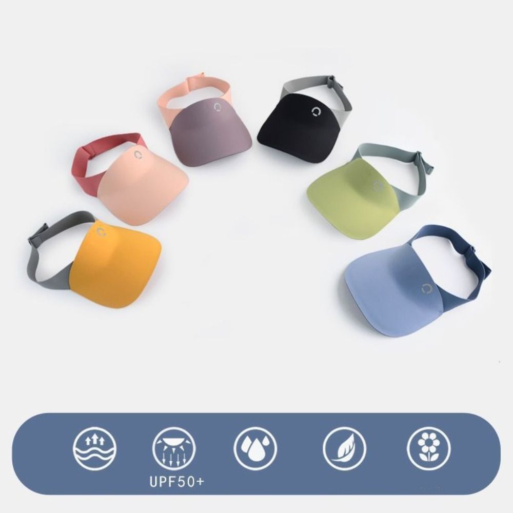 Contrast Color Summer Kid Sunhat Korean Style Children's Empty Top Cap Seamless Sun Hat  Kid