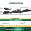 Бесшумная щетка стеклоочистителя для Geely Emgrand GL, GS, GSe, S, EC8, EV8, EX7, EX8, EX9