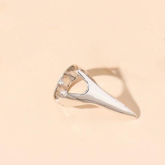 2 пары колец для украшения кончиков пальцев в стиле панк-рок на Хэллоуин, регулируемые кольца в виде готических когтей на весь палец, набор для косплея, праздничной вечеринки