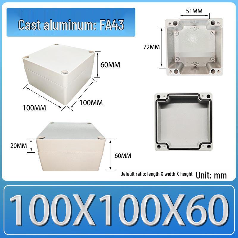 IP66 Outdoor Explosion-Proof Waterproof Aluminum Junction Box with Customizable Terminal Button Holes