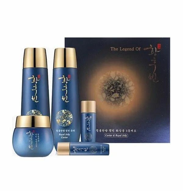 HWANGHOOBIN НАБОР СРЕДСТВ ДЛЯ УХОДА ЗА КОЖЕЙ «ЛЕГЕНДА ИМПЕРАТРИЦЫ» С МОЛОЧКОМ КОРОЛЕВСКИМ КОРОЛЕВСКИМ МАТОЛЕТОМ 3 ШТ., Антивозрастной, Kbeauty, Корейская косметика, образец