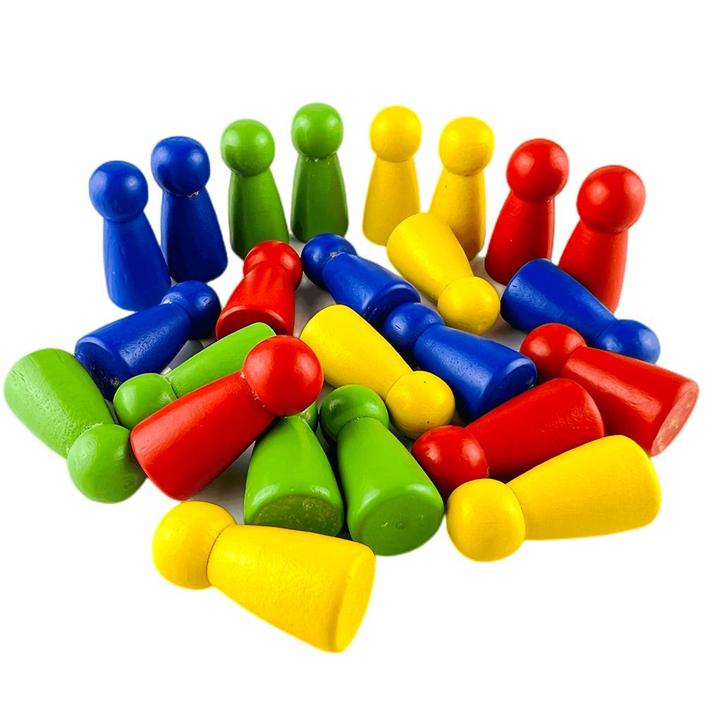 8 шт. 31 мм игровые деревянные шахматные фигуры с 6-гранными кубиками для настольных шахматных игр