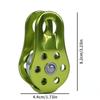 1 Pcs Outdoor Sports Equipment 20KN Fixed Single Pulley Escape Aerial Work Rappelling Sheaves Rock Climbing Pulley