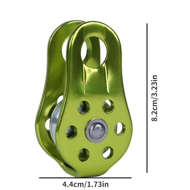 1 Pcs Outdoor Sports Equipment 20KN Fixed Single Pulley Escape Aerial Work Rappelling Sheaves Rock Climbing Pulley