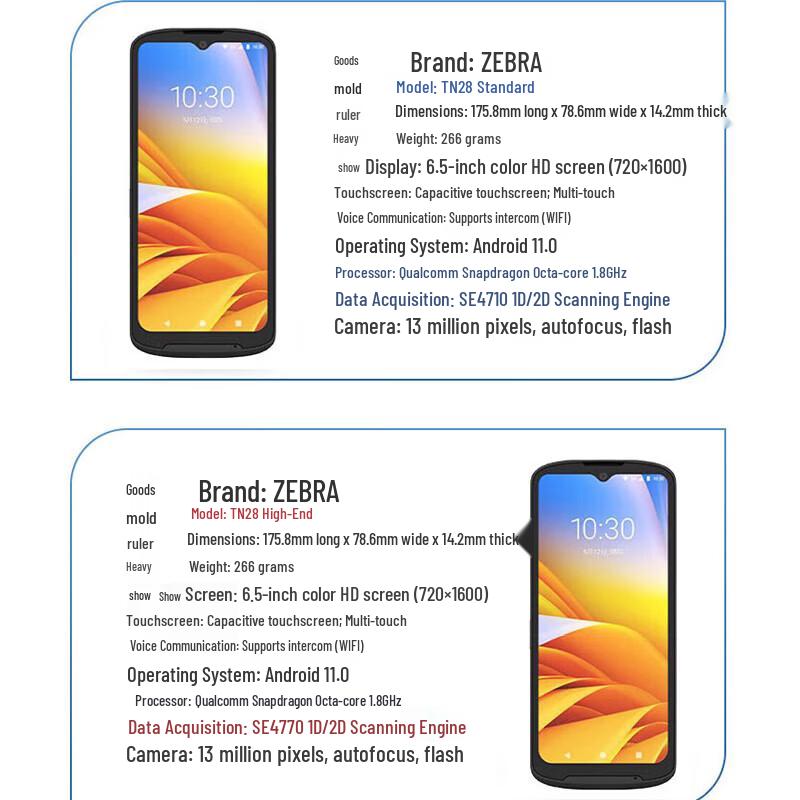 Zebra TN28 5G Android PDA Handheld 2D Data Collector