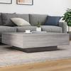 VidaXL Coffee Table Sonoma Grey 100x100x31 Cm Engineered Wood 836600