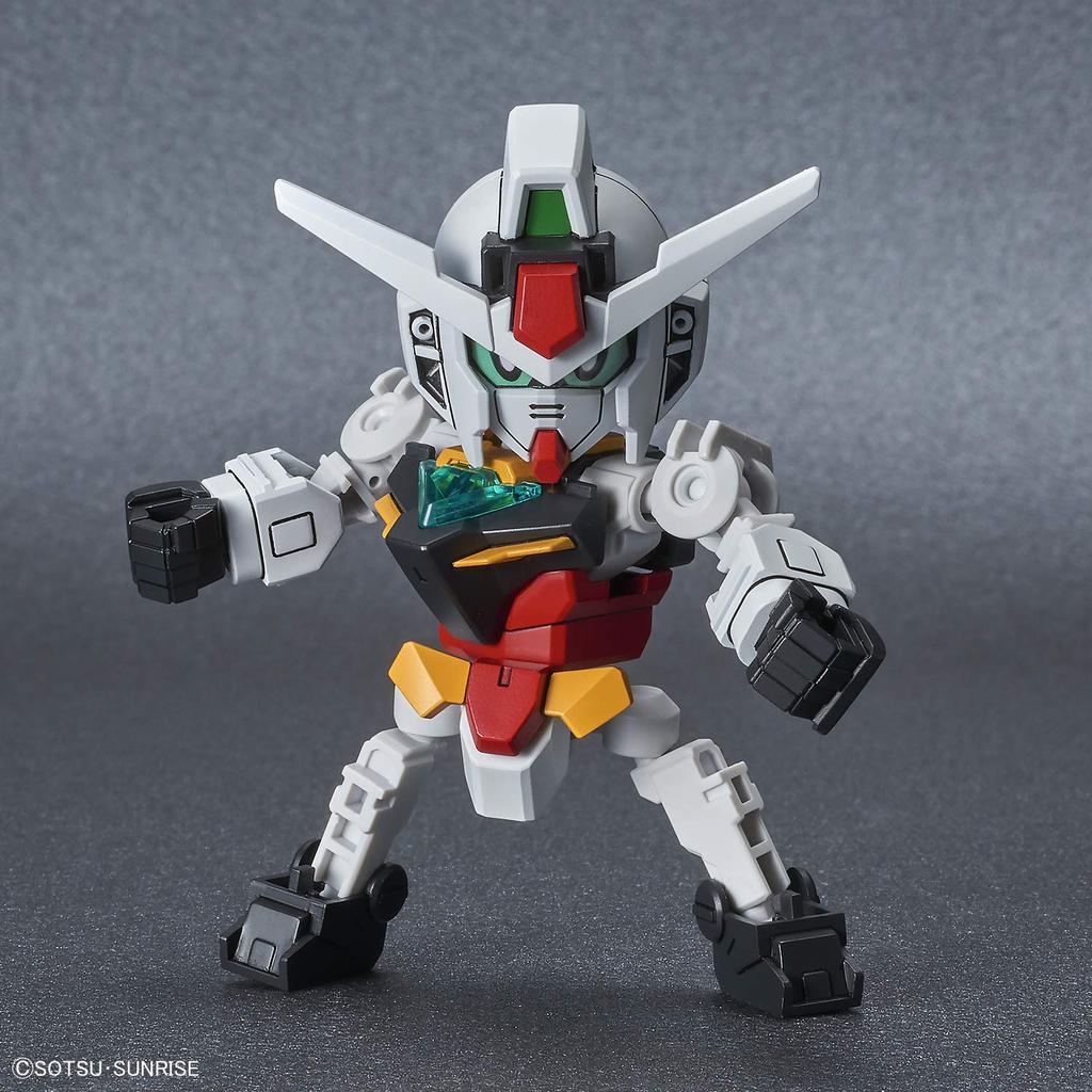 SD Gundam Cross Silhouette Earth Three Gundam пластиковая модель с цветовой кодировкой