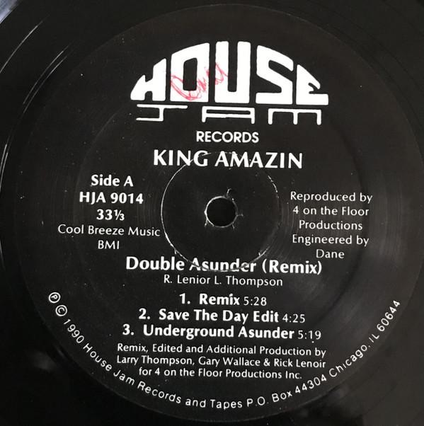 12inch Record KING AMAZIN - Double Asunder  (Remix) HJA9014 House Jam Recor 1990 US Dance & Electronica Used