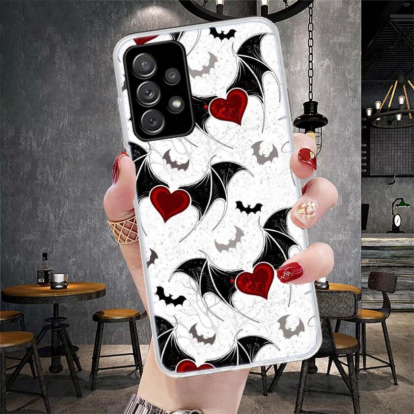 Gothic Vampire Scarlet Art Soft Phone Case For Samsung Galaxy A12 A22 A32 A52 A72 A02S A51 A50S A71 A70 A31 A20S Note 20 Ultra S