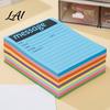 Self Adhesive Page Markers Fluorescent Horizontal Line Sticky Notepad Strong Removable Memo Multi Color Note Sets Pad Multi-color Lined Paper