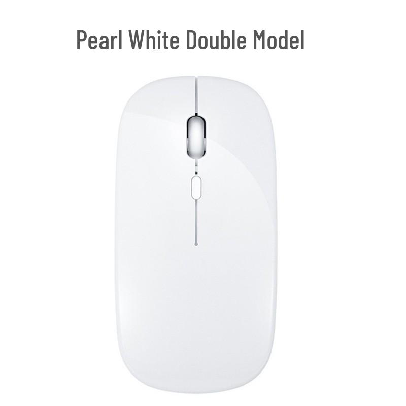 Wireless Bluetooth Mouse with Silent Click and Multi-Color LED for Office and Laptop Use