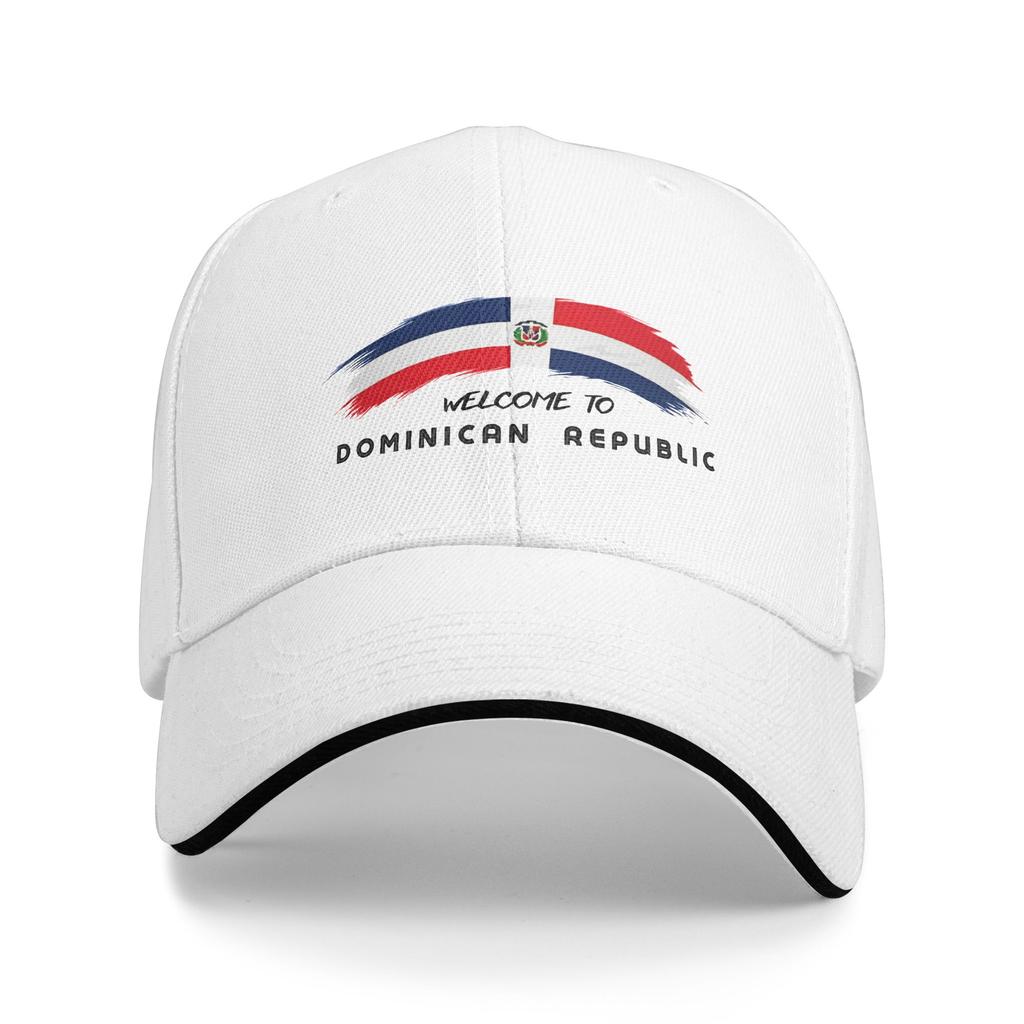 Dominican Republic Flag Baseball Caps Casual Sandwich Hat for Unisex Women Adjustable Hats Cap Outdoor