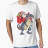 Men Casual Shirts Short Sleeves Santa Riding Dinosaur T Rex T Shirt Christmas Gifts Shirt Anime Black Tees Oversized T-shirts