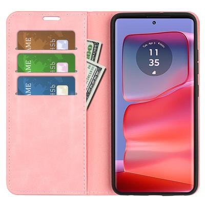 Чехол-кошелек для Motorola Edge 50 Pro 5G с держателем для карт, чехол для мобильного телефона из приятной на ощупь кожи