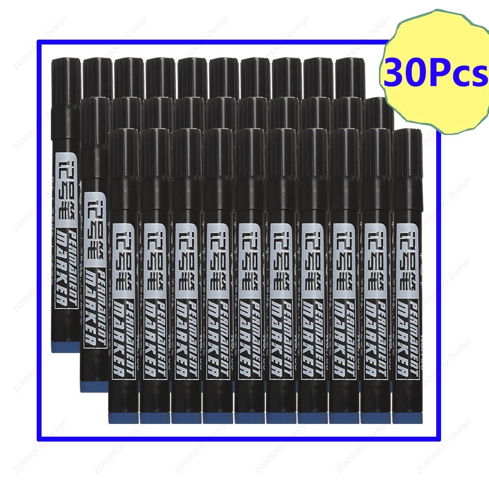 Oil-based Marker Pen Waterproof Quick Dry Black Blue Red Ink Permanent for Metal Glass Stationery Drawing Art School Supply