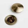Bathroom Sink Drain Wash Basin Drainer Waste Pipe Sink Plug Pop-Up Button Luxury Brush Gold Brass Material Matt Black Rose