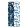 Чехол для iPhone 17 Чехлы iPhone Air 16 15 12 13 14 Pro Max 7 8 Plus 16Pro iPhone11 Мягкий чехол Синий Океанские Животные
