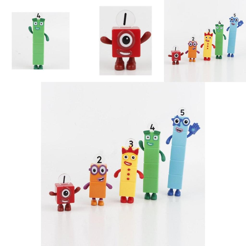 Numberblocks Красочные Строительные Блоки Милые Трансформируемые Фигурки Для Детских Игр
