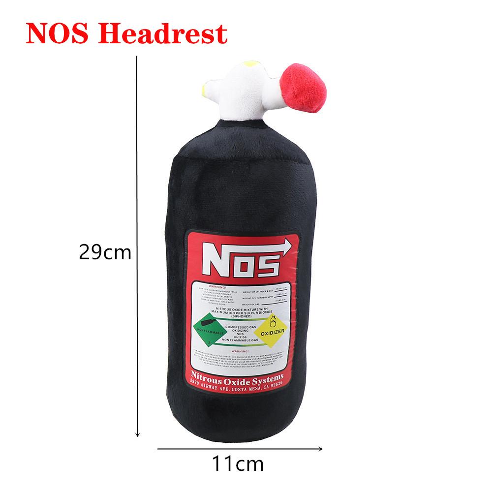 Подголовник для автомобильного сиденья NOS Подушка для шеи JDM Style Азотный баллон Креативный подголовник Поясничная подушка Автомобильные аксессуары Интерьер