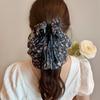 Korean Style Bow Ribbon Hair Claw Headwear Bowknot Hairpin Chiffon Flower Hair Clip  Girls