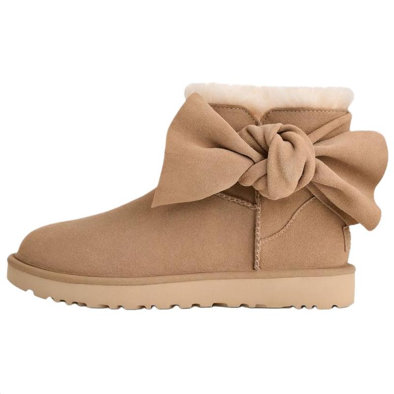 UGG Классические Новинка Термо Снежные Ботинки Женские Каштановые Кроссовки 1176310-SAN