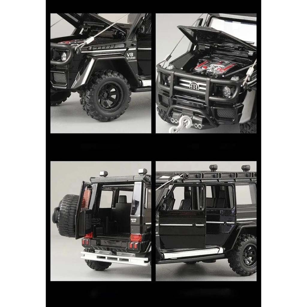 1/32 Benz G550 Adventure 4X4 V8 литая модель автомобиля, автомобили со звуком и светом, детская коллекция игрушек, подарок на день рождения мальчика