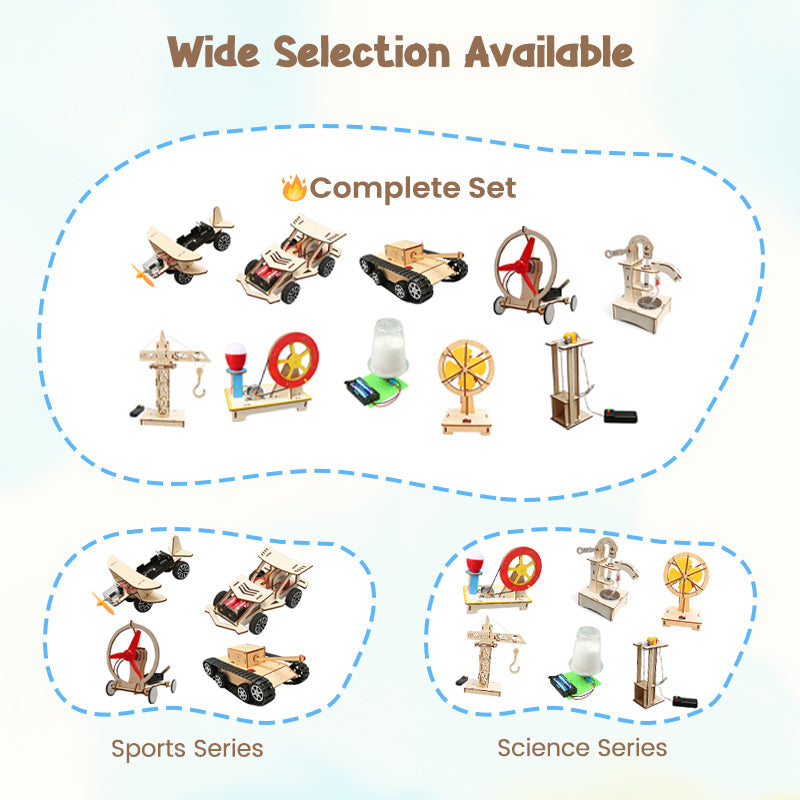 Набор для самостоятельной сборки самолета, машины, научный эксперимент, детское электронное образование, STEM, физика, игрушки, технологические изобретения, проект, дети