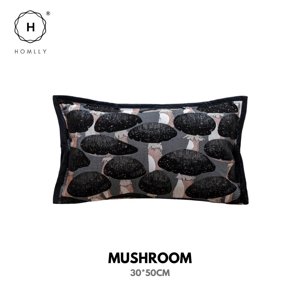 Homlly Noir Monochrome Decorative Pillow Cushion Cover (x2pcs)
