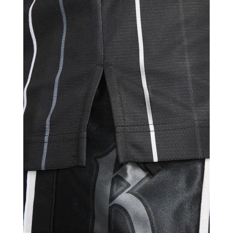 Nike Dri-Fit DNA Striped Round Neck Logo Printed Basketball жилет без рукавов для мужчин, топы, черный DX0436-010
