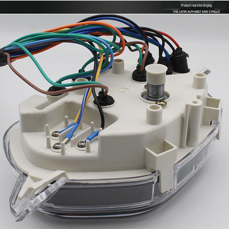 Yibaike Мотоциклетный прибор с изогнутым лучом TBT110: Сборка тахометра, одометра, спидометра.