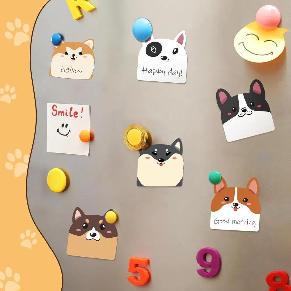 12 шт. липкие записки с изображением кота и кошки, креативные бумажные блокноты с надписью «Собака», блокноты для записей в офисе