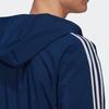 Adidas Футбольная куртка с капюшоном и цветными блоками по бокам. Мужская куртка Темно-синяя GP4962