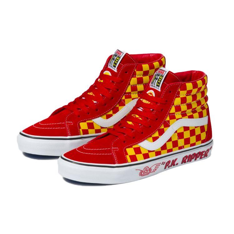 SE Bikes x Vans Sk8-Hi Reissue P.K. Кроссовки Ripper Unisex Red Yellow VN0A4BV8A0F