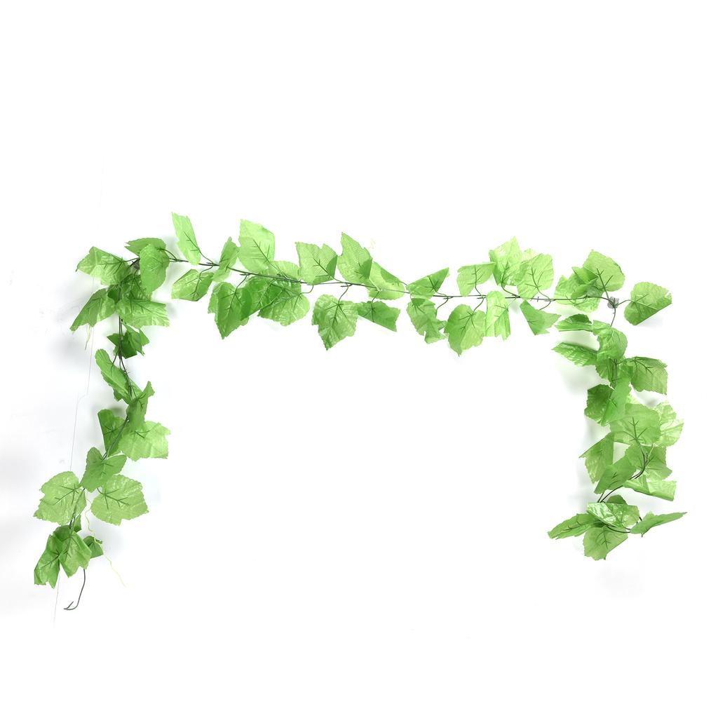 2 шт. имитация виноградных листьев ротанга зеленое растение потолочное украшение лоза подвесное украшение для воздуха