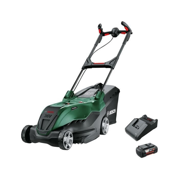Tondeuse sanf il 36V Bosch - AdvancedRotak 40-650 (1 700 W Largeur de Coupe : 40 cm) + batterie chargeur
