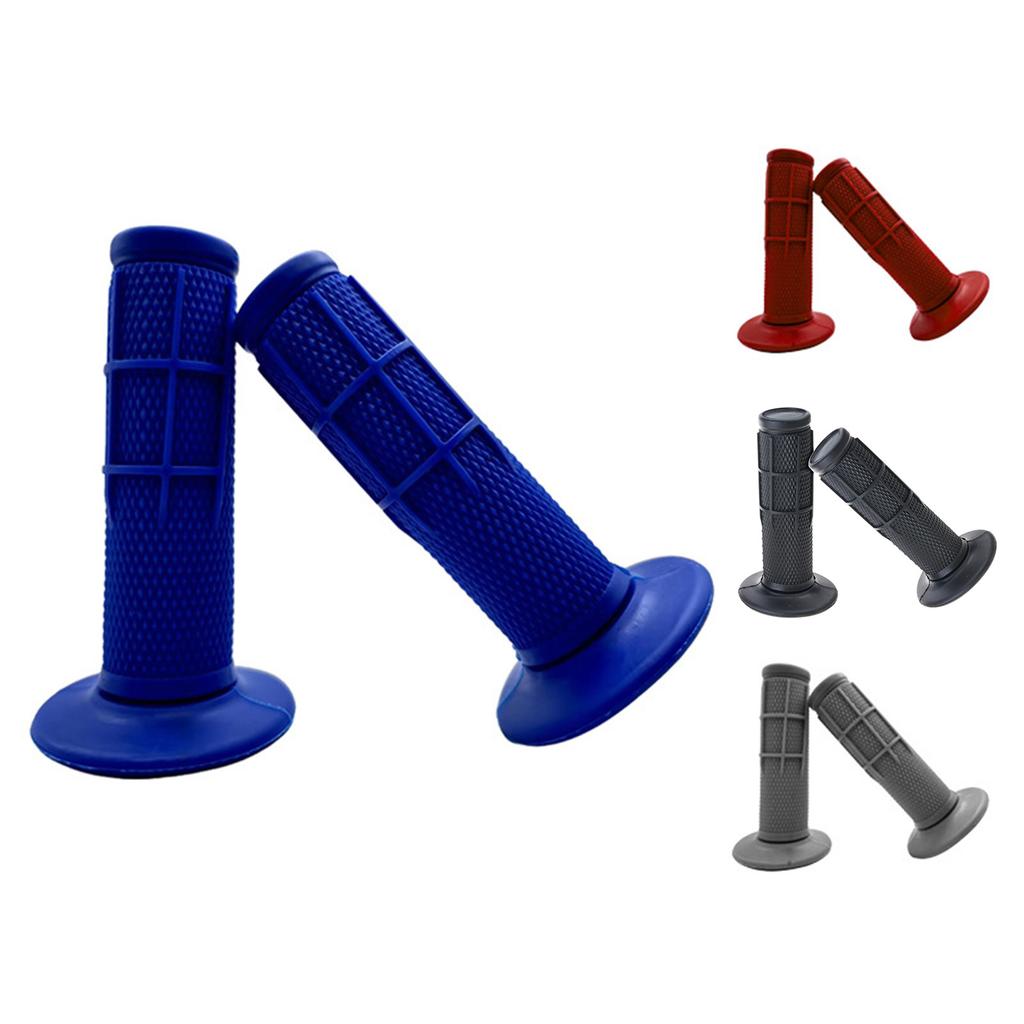 2pcs Motorbike Handle Bar Grips Rubber Handlebar Grips Motocross Throttle Bar Grips Handle Grips Universal for Dirt Bike