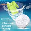 1 Set Washing Machine Cycle Cleaning Turbo-Rotation Automatic Power-Off,Bubble Washing Ultrasonic Vibration Intelligent Washer Home Supply