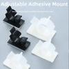 10Pcs Self-Adhesive Cable Organizer Clips Adjustable Cable Tie Mounts  Desk Cable Management