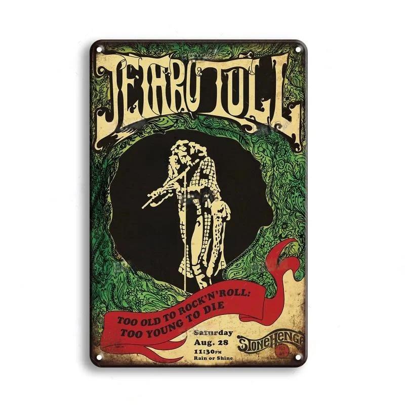 Vintage Rock Band Metal Sign Metal Poster Sign Plaque Metal Wall Plate Workshop Bar Pub Garage Club Retro Home Wall Decor