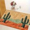 Orange Desert Cactus Carpet Doormat Welcome Mat Bathroom Mat Winter Warm Rug For Bedroom Carpet For Live Room Home Decor