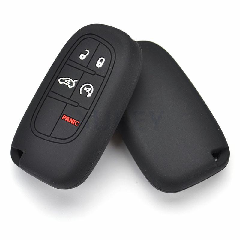 Для Jeep Grand Cherokee Compass Dodge Charger Chrysler 200 300 300C чехол для дистанционного ключа, защитный чехол для ключей, силиконовые автозапчасти