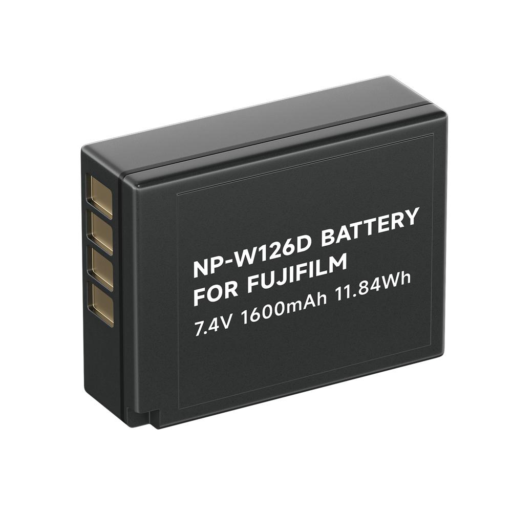 PALO NP-W126D NP-W126 Camera Replacement Battery with Type-C Charging Port Suitable for FUJI Fujifilm X-Pro1 X-T1, HS30EXR HS33EXR(1600mAh Li-ion)