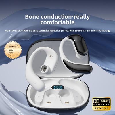 Наушники Bluetooth с креплением на ухо M65 Ear-less True Wireless Sports Earphone с костной проводимостью
